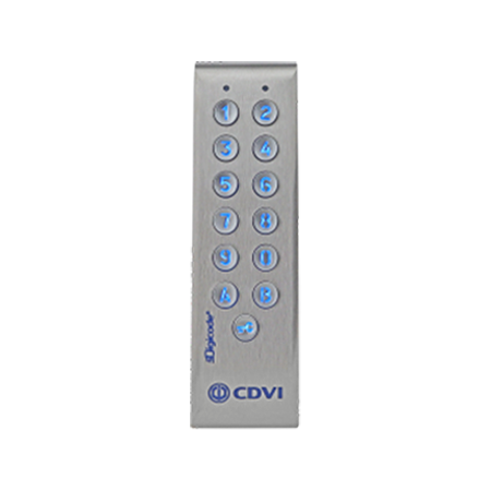 CDVI PROFIL100E-C Stainless steel backlit keypad with remote electronics